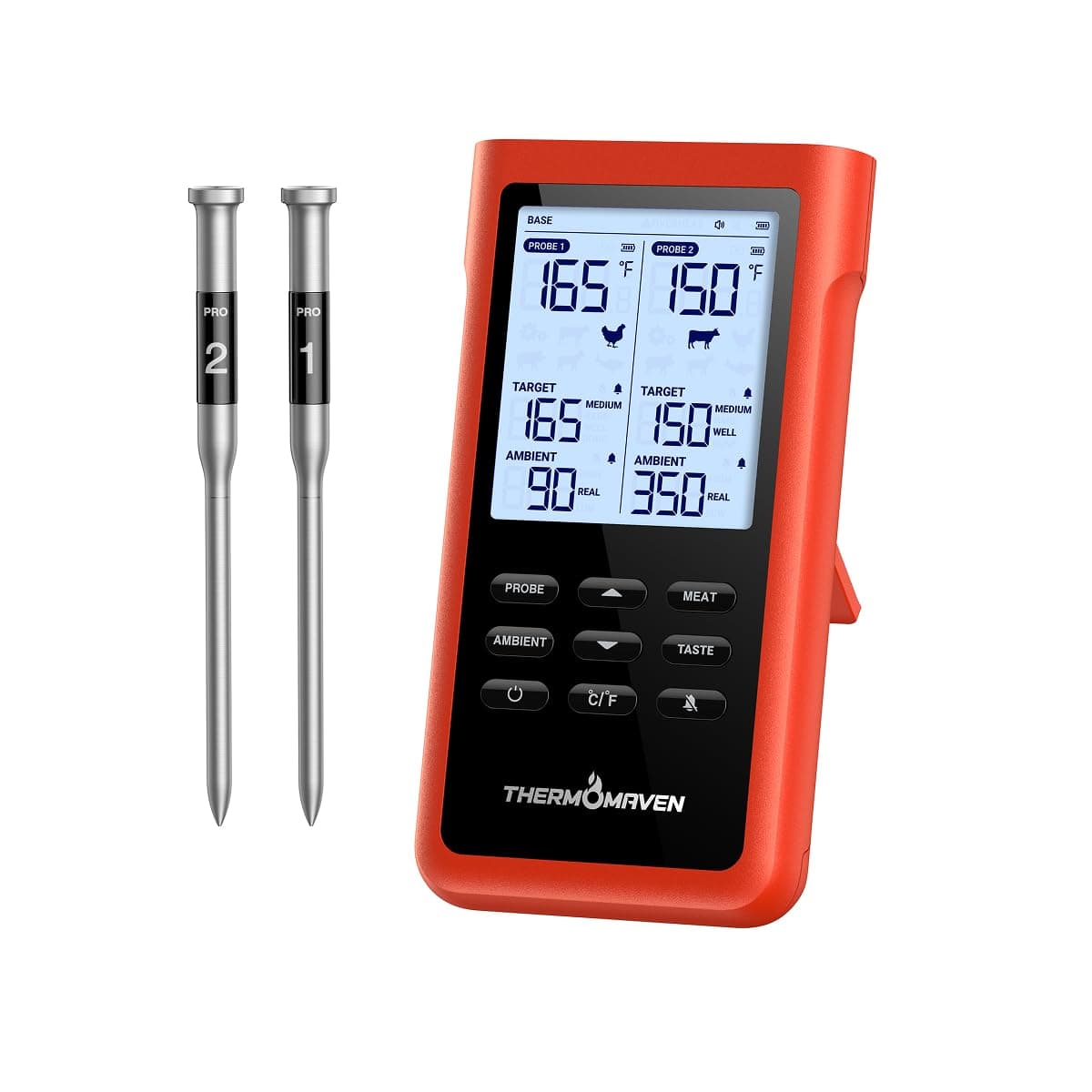 ThermoMaven 3000FT Wireless Thermometer, No App — people who do not want a cooking app on their phone